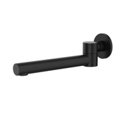 Cesena Hali Matte Black Round Swivel Bath Spout - Acqua Bathrooms