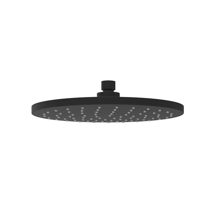 Round 200mm Matte Black Shower Head