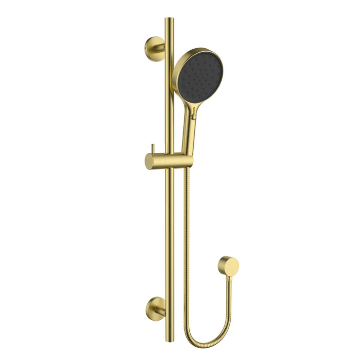 Sulu II Brushed Gold Shower Rail