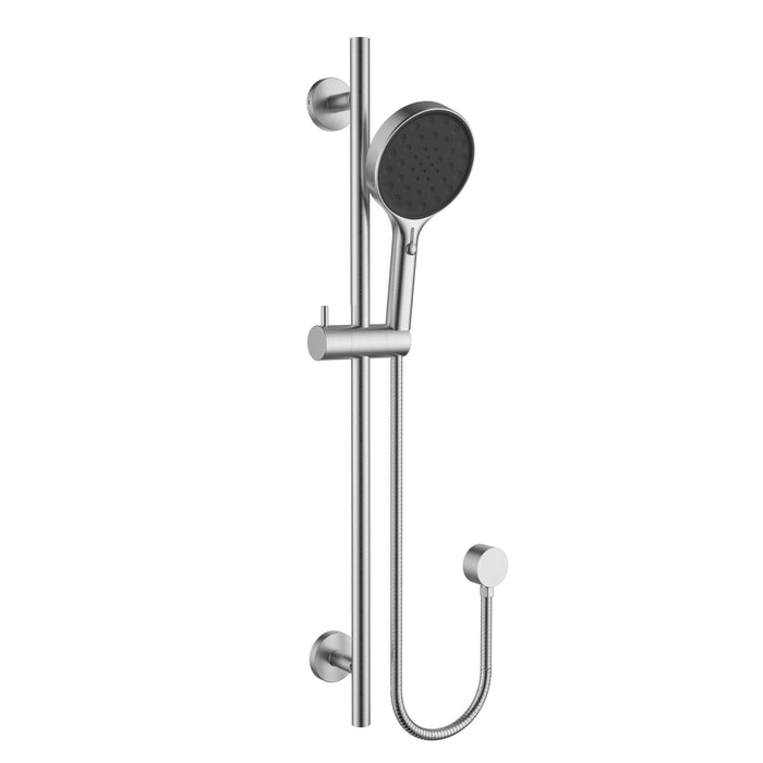 Sulu II Brushed Nickel Shower Rail