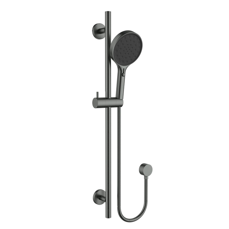 Sulu II Gun Metal Shower Rail