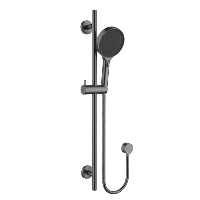 Sulu II Gun Metal Shower Rail