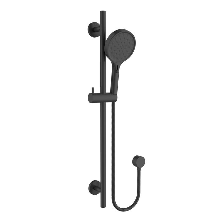 Sulu II Matte Black Shower Rail