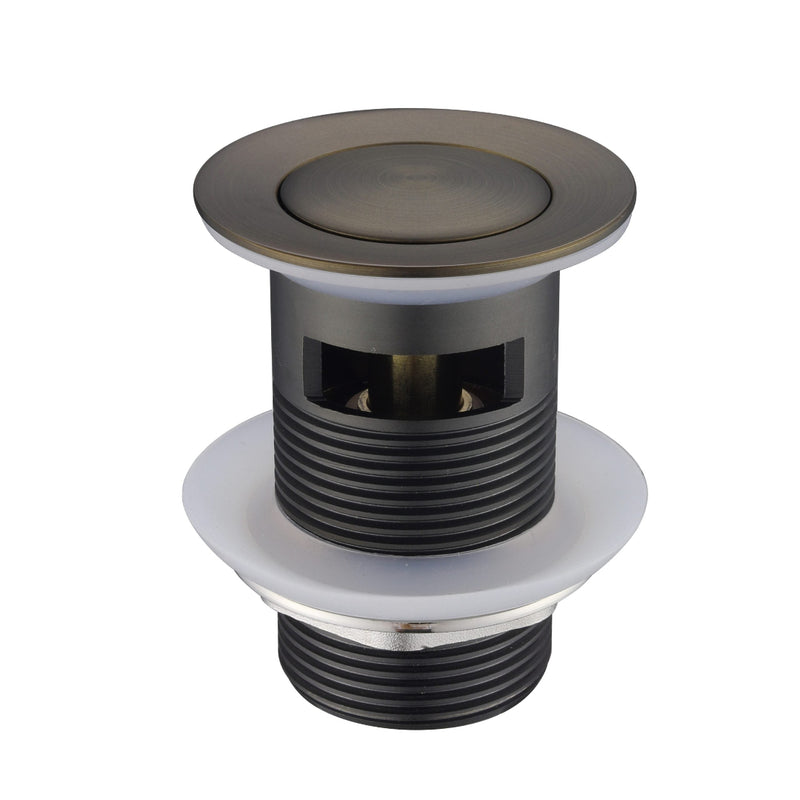 32mm Antique Brass Pop Up Overflow Waste