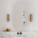 Pill Oval Matte White Square Shaving Cabinet By Indulge® - Acqua Bathrooms
