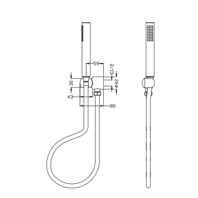 Mica Brushed Nickel Hand Shower