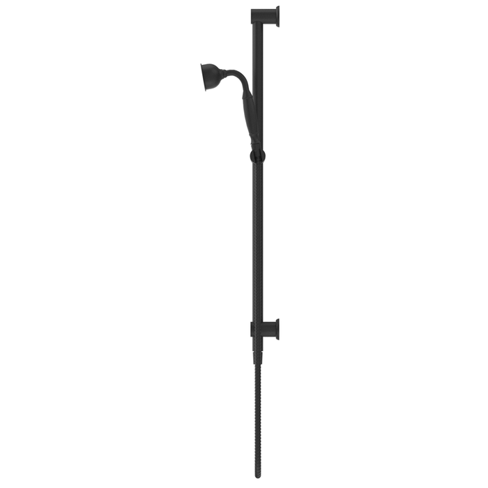 Mica Matte Black Heritage Shower Rail