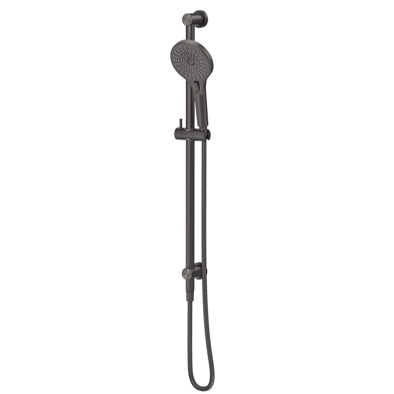 Mica Gun Metal Shower Rail