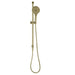 Mica Fluted French Gold Shower Rail - Acqua Bathrooms