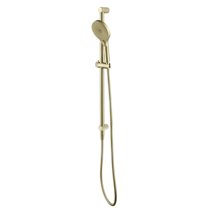 Mica Fluted French Gold Shower Rail