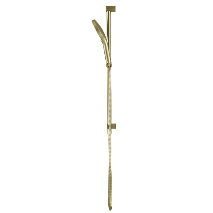 Mica Fluted French Gold Shower Rail
