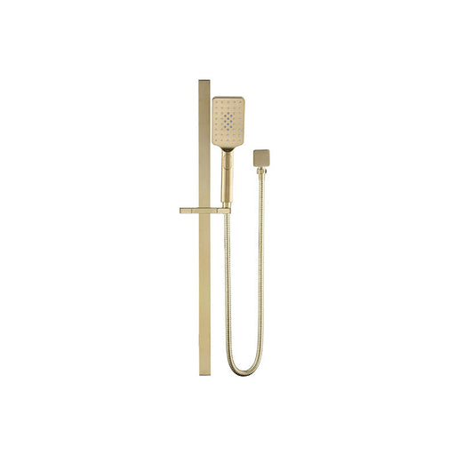 Beki / Tiago French Gold Single Shower Rail - Acqua Bathrooms