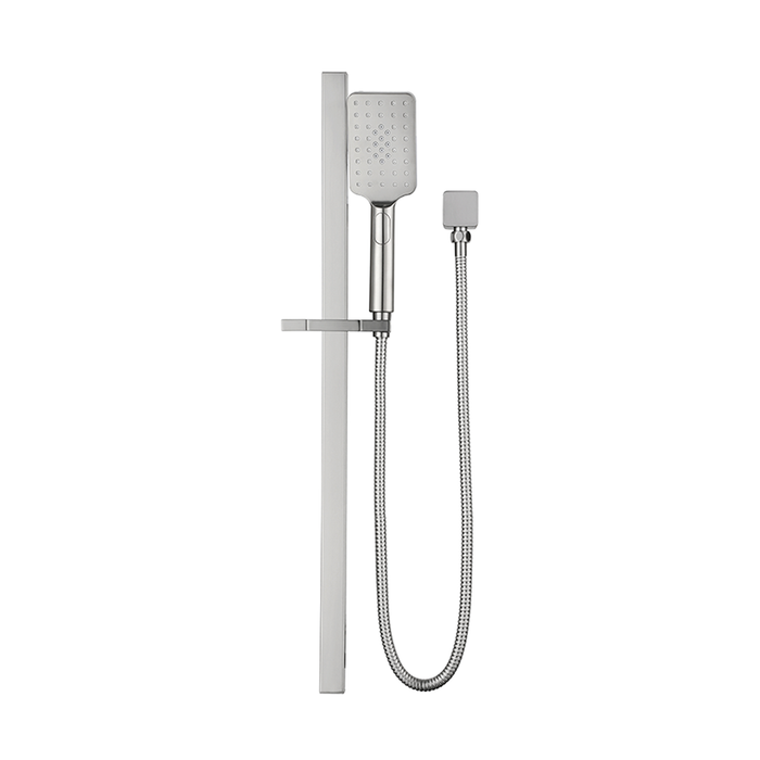 Beki / Tiago Brushed Nickel Single Shower Rail