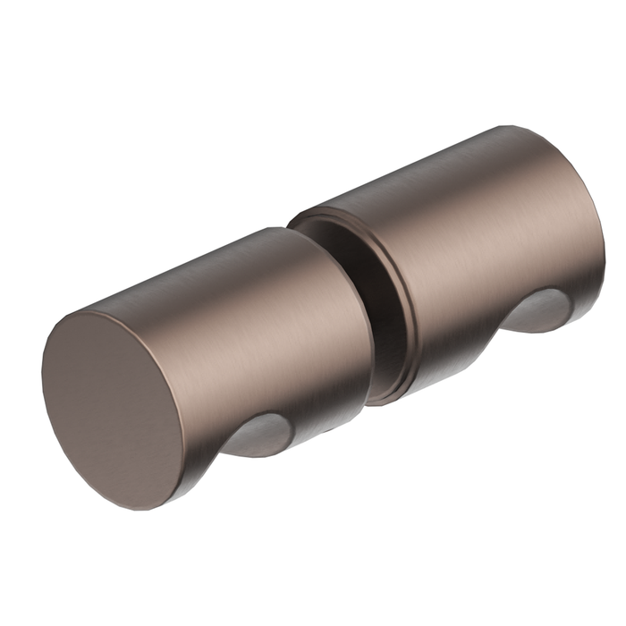 Shower Screen Dusk Bronze Handle Round