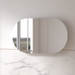 Ronda 1500mm Matte White Oval Shaving Cabinet - Acqua Bathrooms