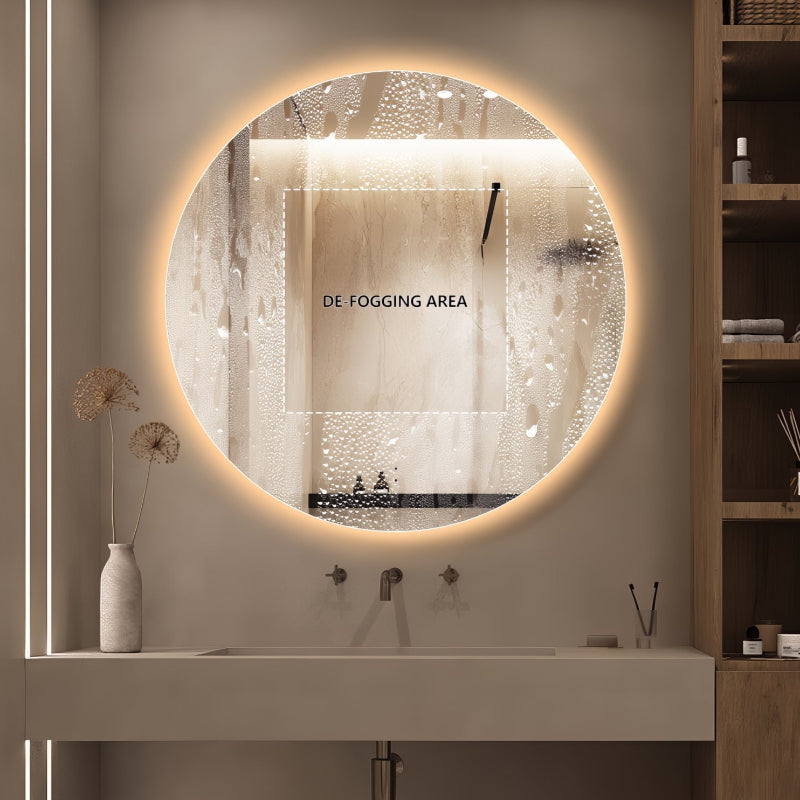 Round Touchless 1000mm LED Mirror - Three Light Temperatures - Acqua Bathrooms