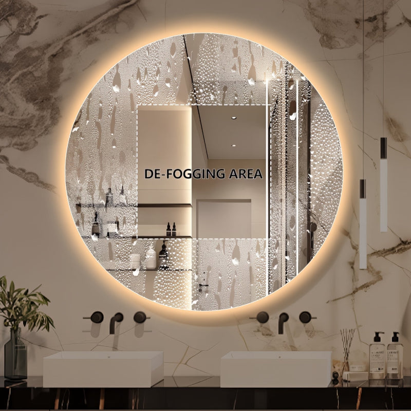 Round Touchless 1200mm LED Mirror - Three Light Temperatures - Acqua Bathrooms