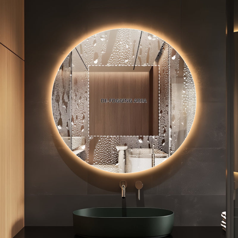 Round Touchless 600mm LED Mirror - Three Light Temperatures - Acqua Bathrooms