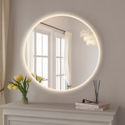 Round Touchless 600mm LED Mirror - Three Light Temperatures - Acqua Bathrooms