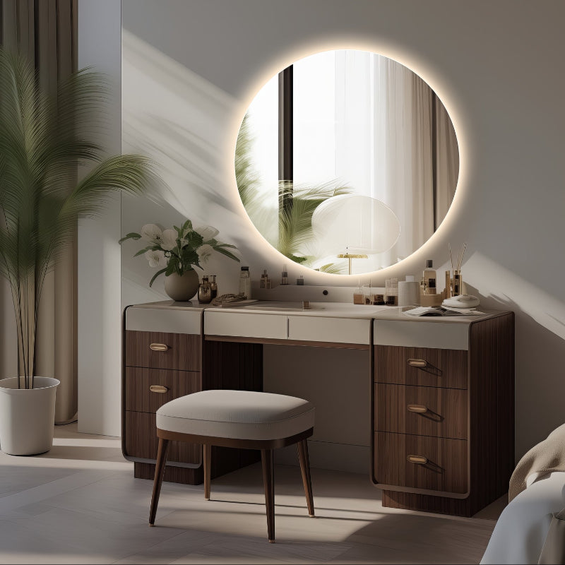 Round Touchless 700mm LED Mirror - Three Light Temperatures - Acqua Bathrooms