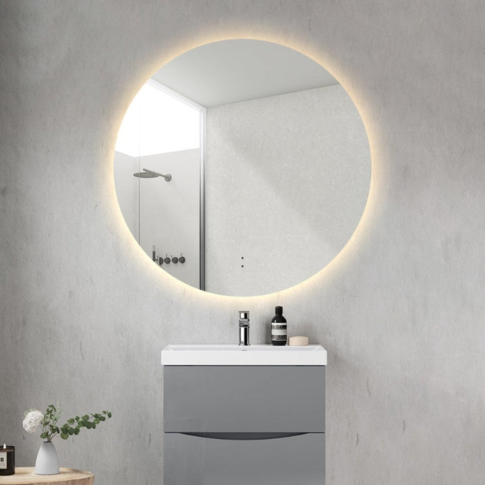 Indulge | Round Touchless 700mm LED Mirror - Three Light Temperatures - Acqua Bathrooms