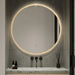 Indulge | Round Touchless Back-Lit Brushed Gold 800mm LED Mirror - Three Light Temperatures - Acqua Bathrooms