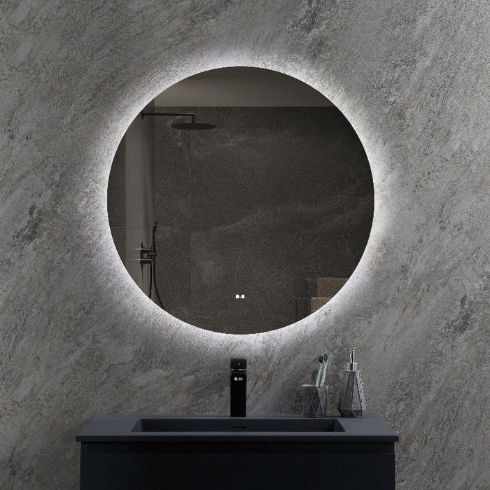 Round 800mm Frameless LED Mirror - Touchless Motion Sensor - Acqua Bathrooms