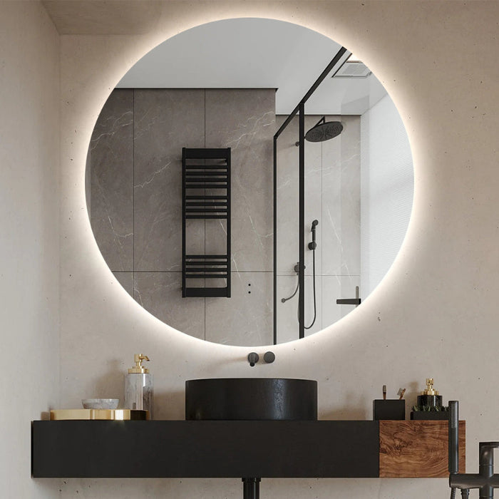 Indulge | Round Touchless 900mm LED Mirror - Three Light Temperatures - Acqua Bathrooms