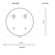 Indulge | Round Polished Edge Mirror 600 / 700 / 800 / 900 - Acqua Bathrooms