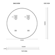 Indulge | Round Polished Edge Mirror 600 / 700 / 800 / 900 - Acqua Bathrooms