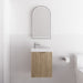 Riva | Vienna American Oak Fluted 450mm Wall Hung Vanity - Acqua Bathrooms