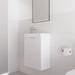 Riva | Vienna Matte White Fluted 450mm Wall Hung Vanity - Acqua Bathrooms
