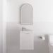 Riva | Vienna Matte White Fluted 450mm Wall Hung Vanity - Acqua Bathrooms