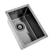 Brushed Gun Metal 300 x 450 x 230mm Kitchen & Laundry Sink - Acqua Bathrooms