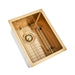 Brushed Gold 350 x 450 x 230mm Kitchen & Laundry Sink - Acqua Bathrooms