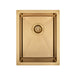 Brushed Gold 350 x 450 x 230mm Kitchen & Laundry Sink - Acqua Bathrooms
