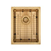 Brushed Gold 350 x 450 x 230mm Kitchen & Laundry Sink - Acqua Bathrooms