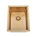 Brushed Gold 350 x 450 x 230mm Kitchen & Laundry Sink - Acqua Bathrooms
