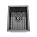 Brushed Gun Metal 350 x 450 x 230mm Kitchen & Laundry Sink - Acqua Bathrooms