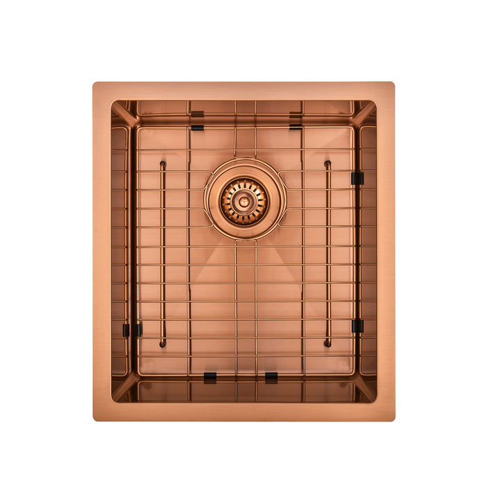 Brushed Copper 400 x 450 x 230mm Kitchen & Laundry Sink