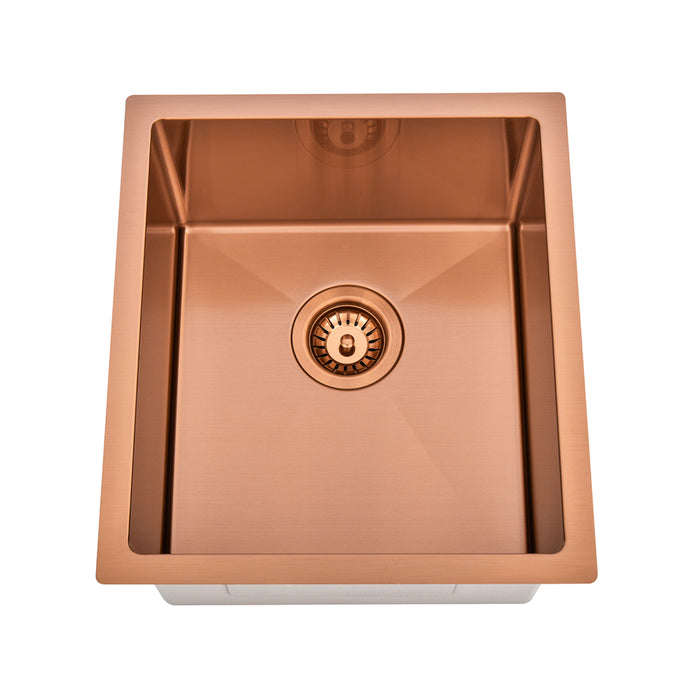 Brushed Copper 400 x 450 x 230mm Kitchen & Laundry Sink