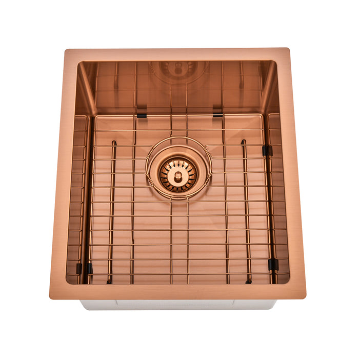 Brushed Copper 400 x 450 x 230mm Kitchen & Laundry Sink