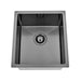 Brushed Gun Metal 400 x 450 x 230mm Kitchen & Laundry Sink - Acqua Bathrooms