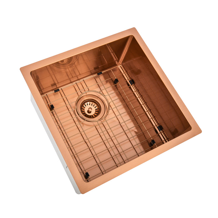Brushed Copper 450 x 450 x 230mm Kitchen & Laundry Sink