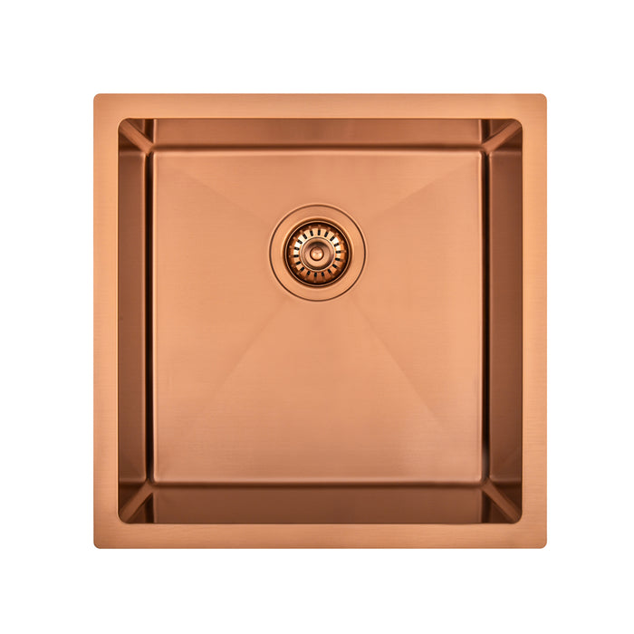 Brushed Copper 450 x 450 x 230mm Kitchen & Laundry Sink