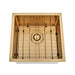 Brushed Gold 450 x 450 x 230mm Kitchen & Laundry Sink - Acqua Bathrooms