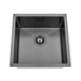 Brushed Gun Metal 450 x 450 x 230mm Kitchen & Laundry Sink - Acqua Bathrooms