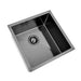 Brushed Gun Metal 450 x 450 x 230mm Kitchen & Laundry Sink - Acqua Bathrooms