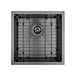 Brushed Gun Metal 450 x 450 x 230mm Kitchen & Laundry Sink - Acqua Bathrooms