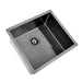 Brushed Gun Metal 500 x 450 x 230mm Kitchen & Laundry Sink - Acqua Bathrooms